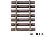 Flex track with wooden sleepers 890mm